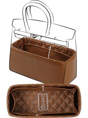 Leather Purse Organizer for Birkin Bag - Stylish & Functional Storage Solution